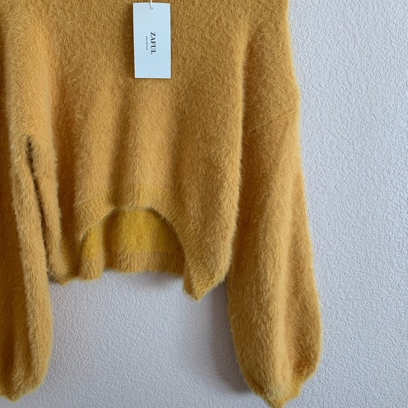 Zaful Mustard Mohair Sweater - Picture 5 of 6
